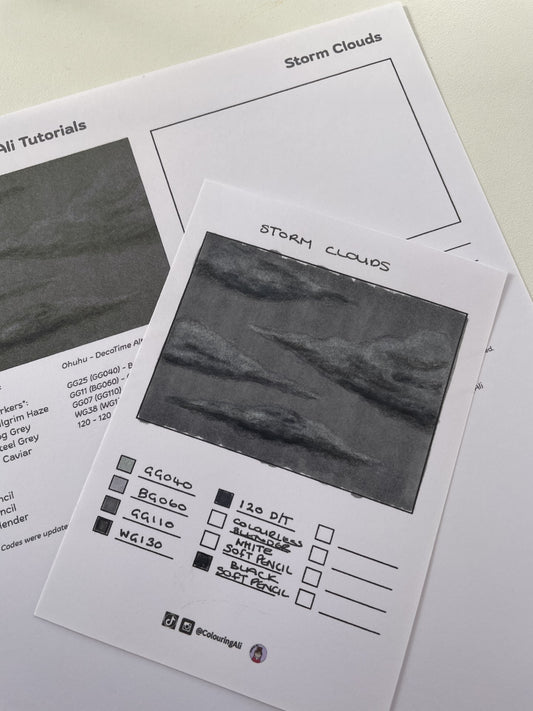 Storm Clouds Tutorial Practice Sheet